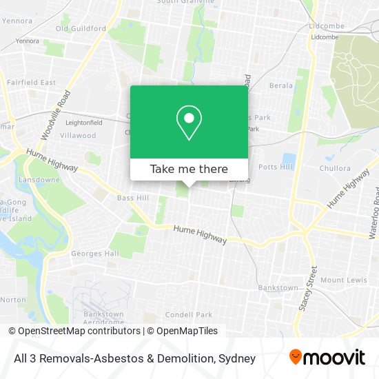 All 3 Removals-Asbestos & Demolition map