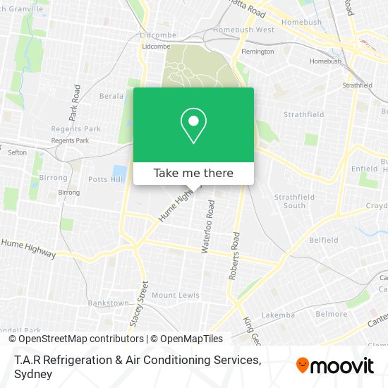 T.A.R Refrigeration & Air Conditioning Services map