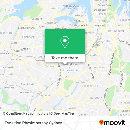 Mapa Evolution Physiotherapy