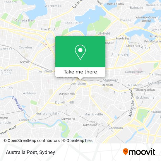 Australia Post map