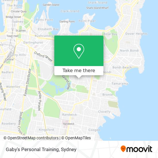 Gaby's Personal Training map