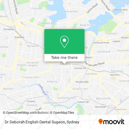 Dr Deborah English Dental Sugeon map