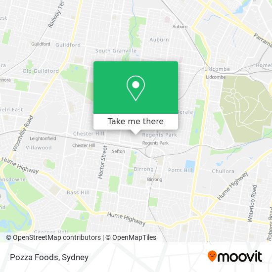 Pozza Foods map