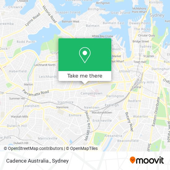 Cadence Australia. map