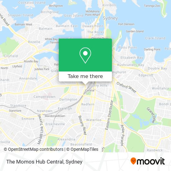 The Momos Hub Central map