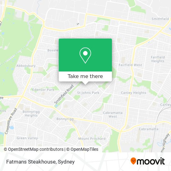Fatmans Steakhouse map