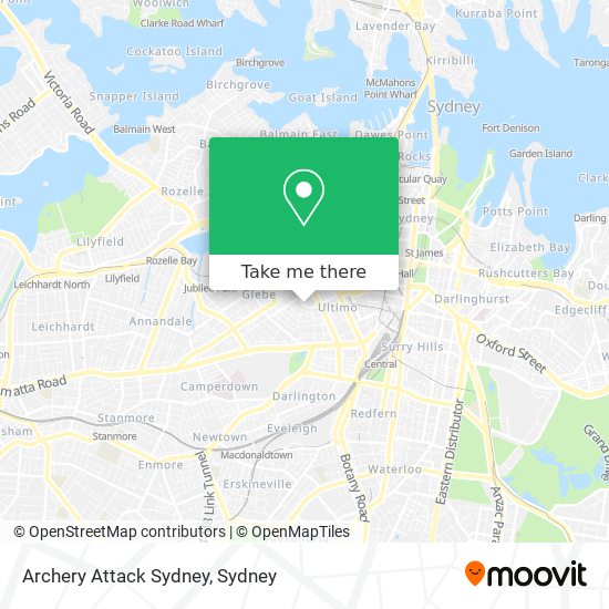Archery Attack Sydney map