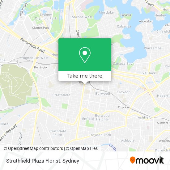 Strathfield Plaza Florist map
