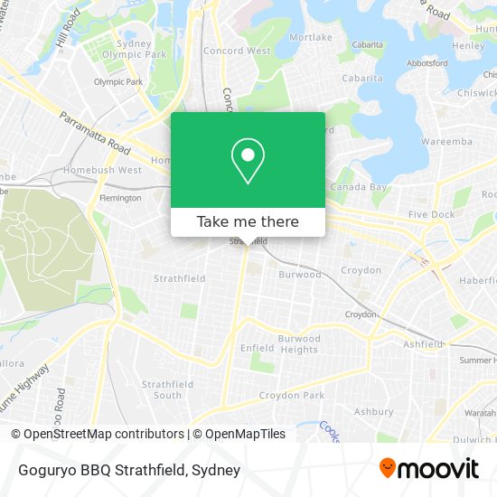 Goguryo BBQ Strathfield map