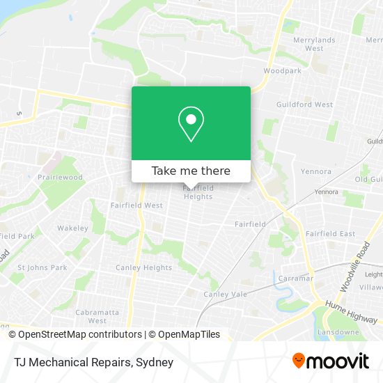 TJ Mechanical Repairs map