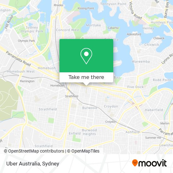 Uber Australia map
