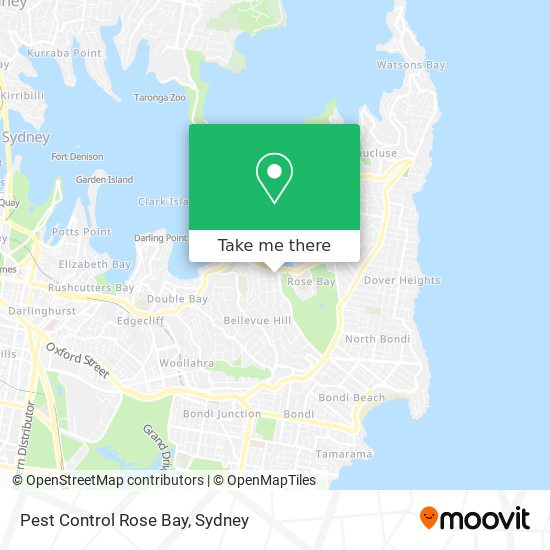 Pest Control Rose Bay map