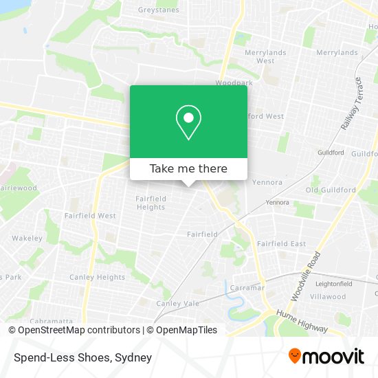 Spend-Less Shoes map