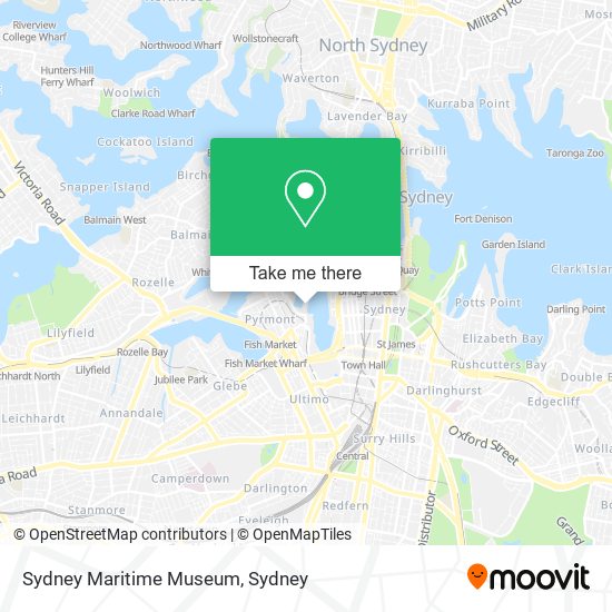 Mapa Sydney Maritime Museum