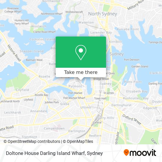 Mapa Doltone House Darling Island Wharf