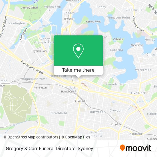 Gregory & Carr Funeral Directors map