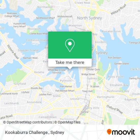 Kookaburra Challenge. map