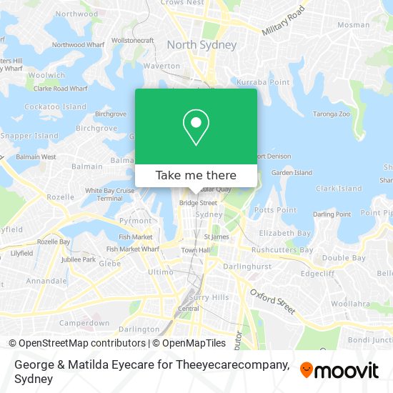 Mapa George & Matilda Eyecare for Theeyecarecompany