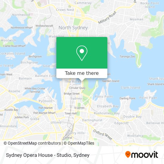 Sydney Opera House - Studio map