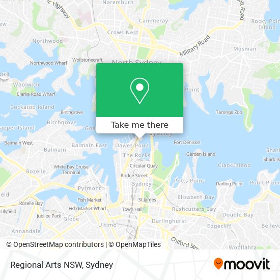 Regional Arts NSW map