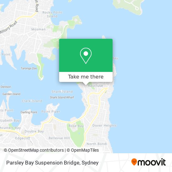 Parsley Bay Suspension Bridge map