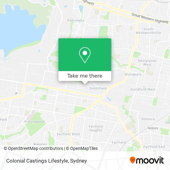Colonial Castings Lifestyle map