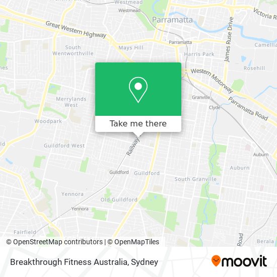 Breakthrough Fitness Australia map