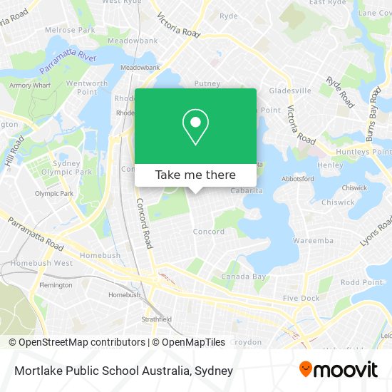 Mortlake Public School Australia map