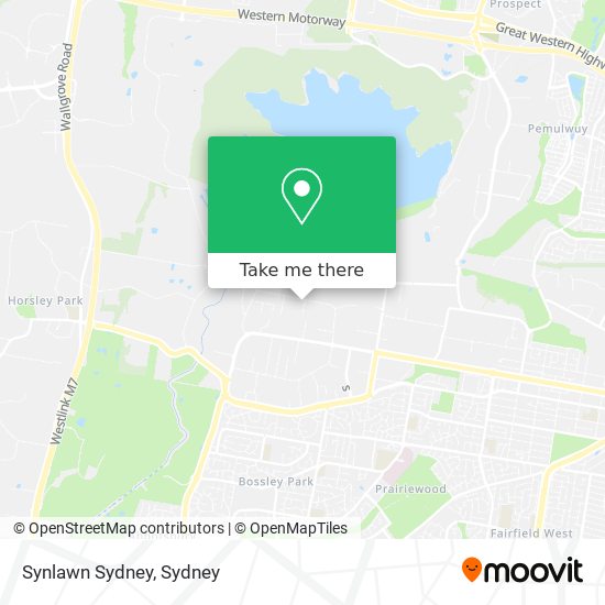 Mapa Synlawn Sydney