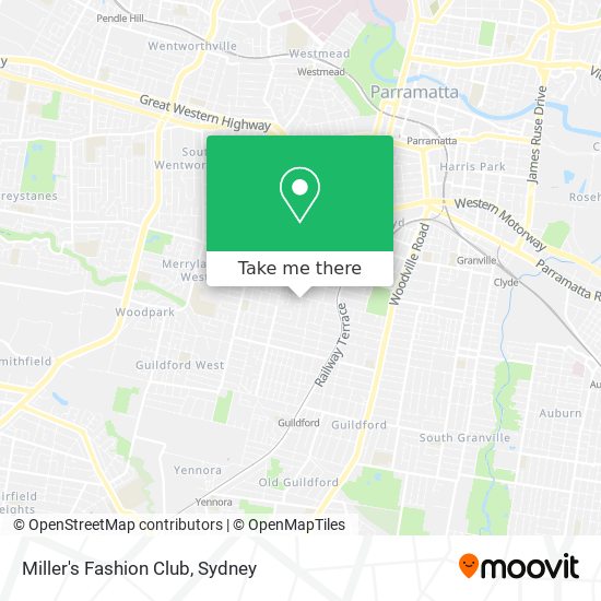 Miller's Fashion Club map