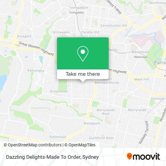 Dazzling Delights-Made To Order map