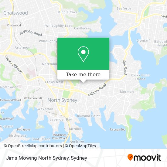 Mapa Jims Mowing North Sydney
