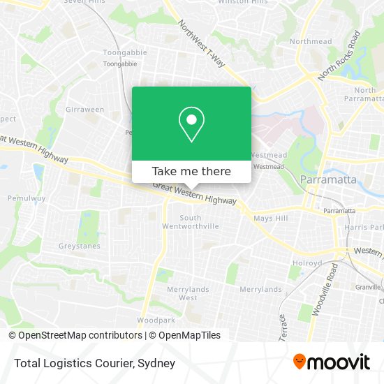 Total Logistics Courier map