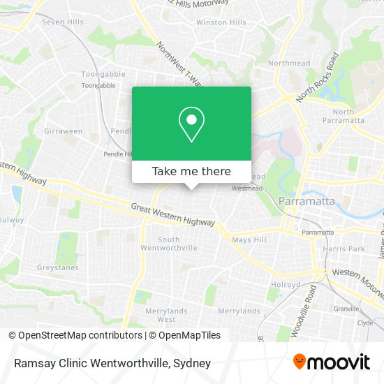 Ramsay Clinic Wentworthville map