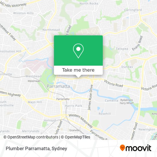 Plumber Parramatta map