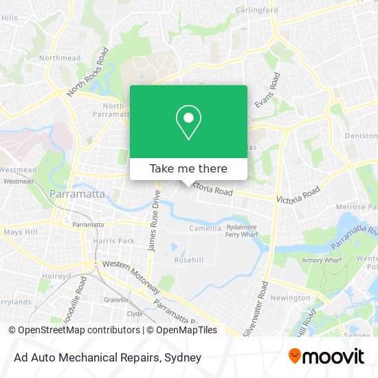 Ad Auto Mechanical Repairs map