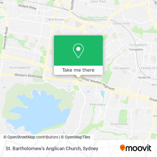 St. Bartholomew's Anglican Church map