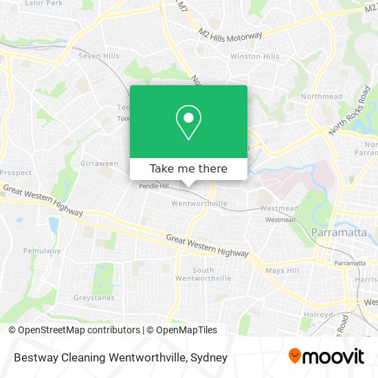 Mapa Bestway Cleaning Wentworthville