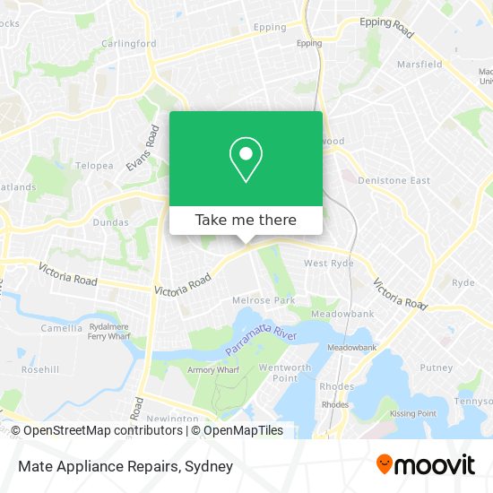 Mate Appliance Repairs map