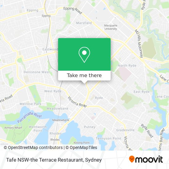 Tafe NSW-the Terrace Restaurant map