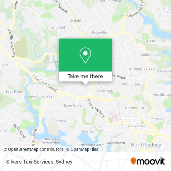 Silvers Taxi Services map