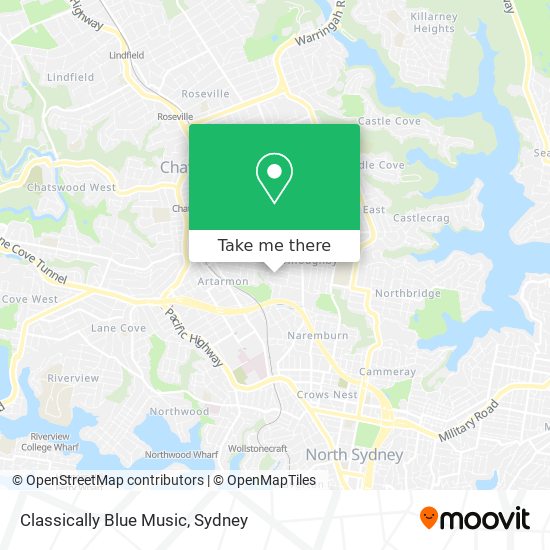 Mapa Classically Blue Music