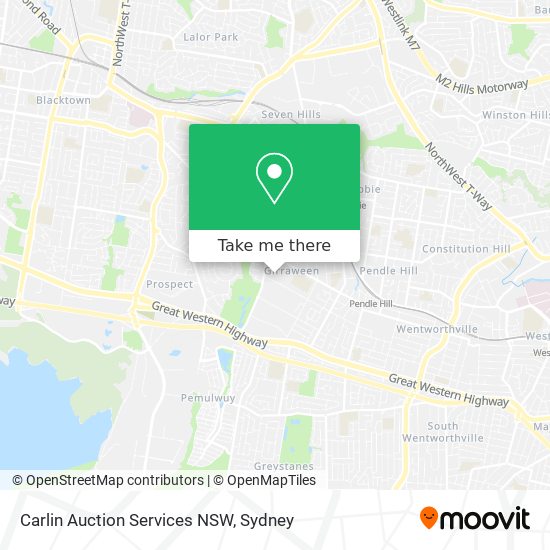 Carlin Auction Services NSW map