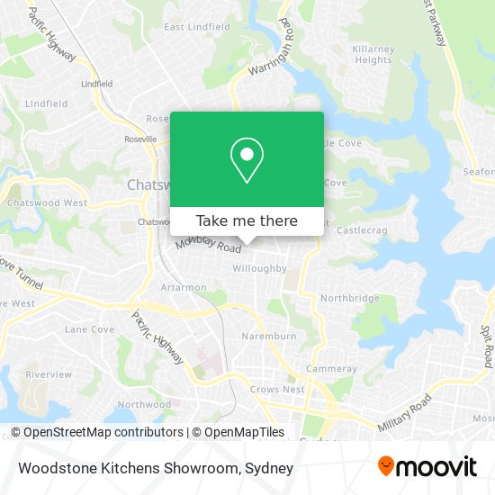 Woodstone Kitchens Showroom map