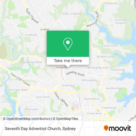 Seventh Day Adventist Church map