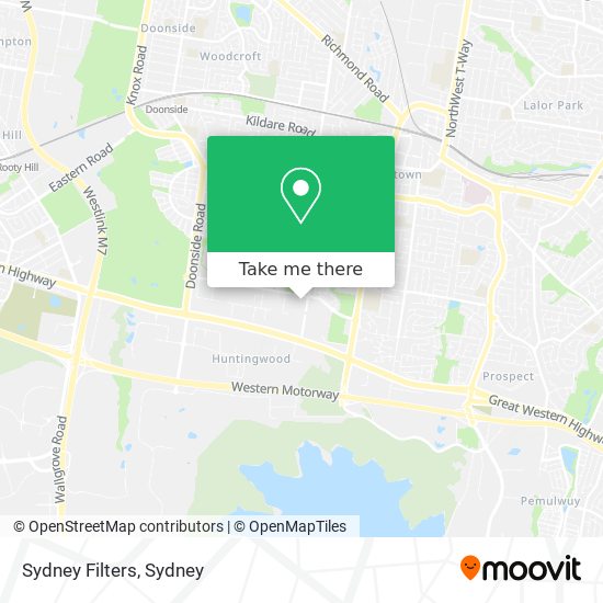 Sydney Filters map