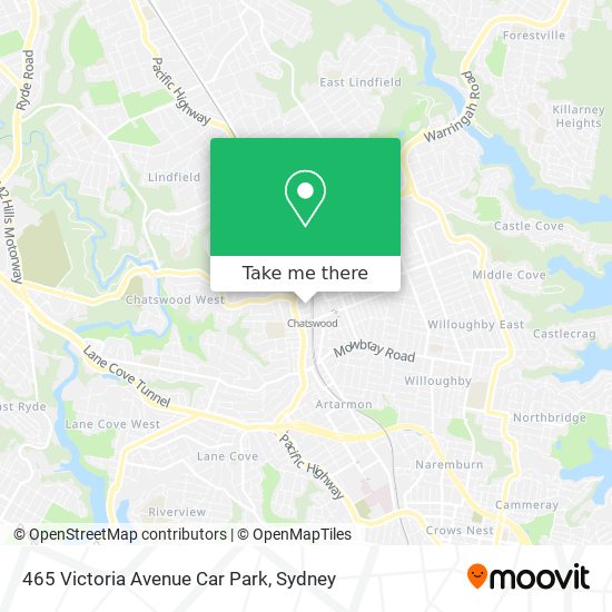 465 Victoria Avenue Car Park map