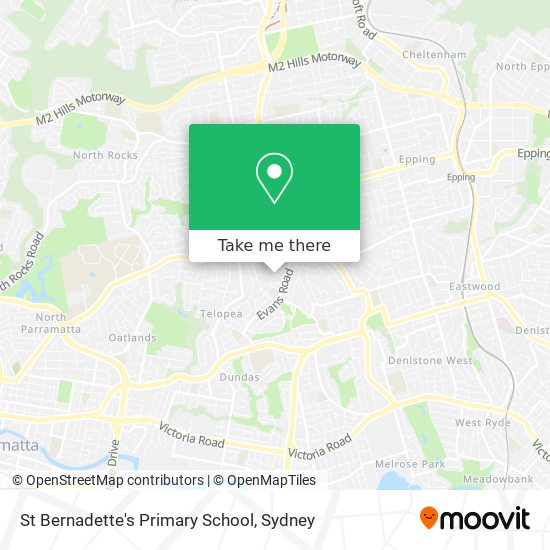 St Bernadette's Primary School map