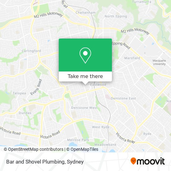 Mapa Bar and Shovel Plumbing