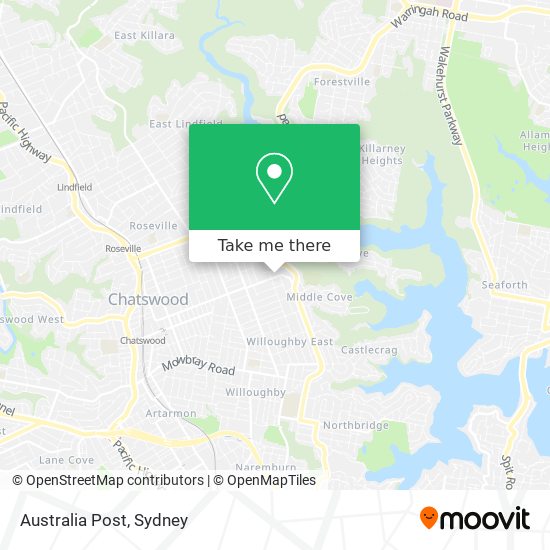 Australia Post map